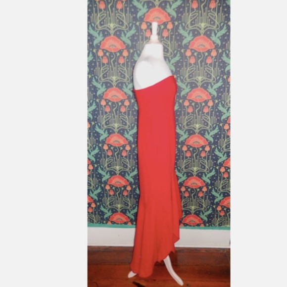 Lovers And + Friends Urgonia Red Strapless Formal Gown Dress Nwt S - Picture 6 of 7